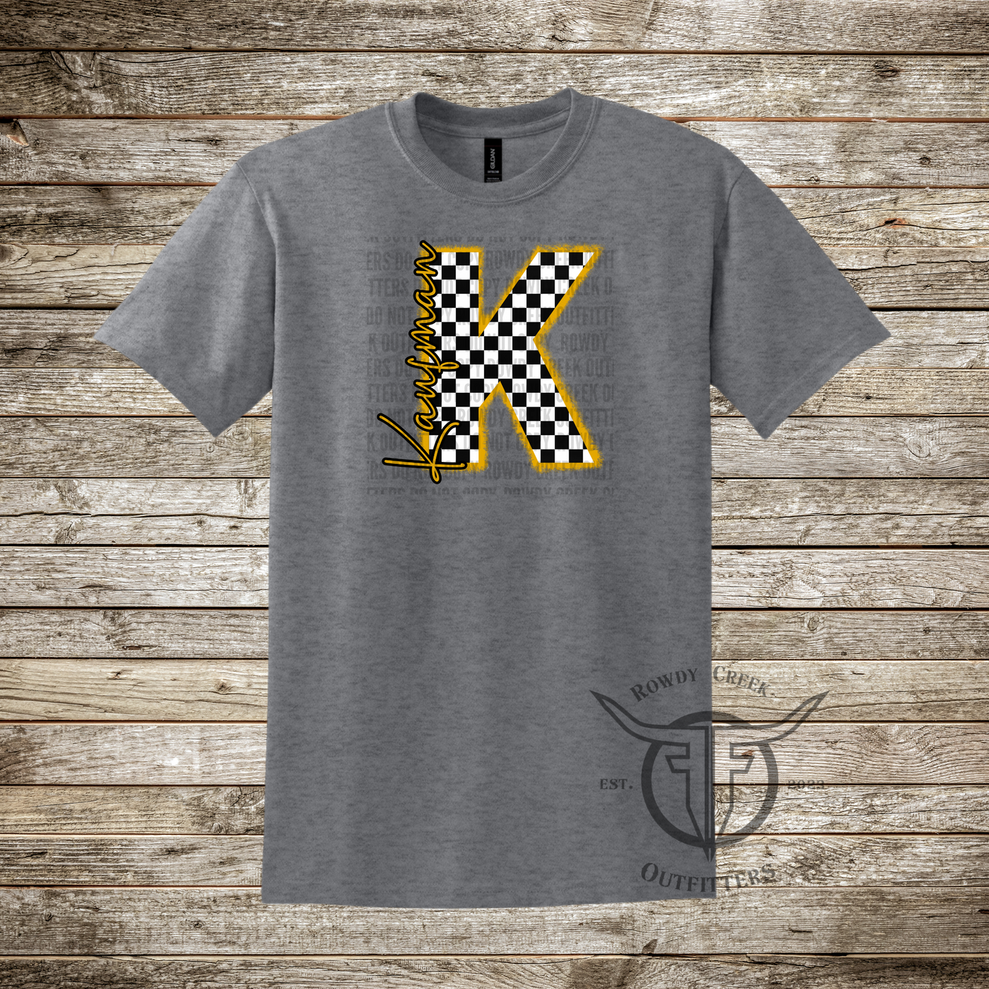 Checkered Kaufman "K"