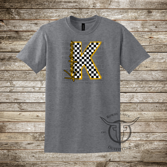 Checkered Kaufman "K"