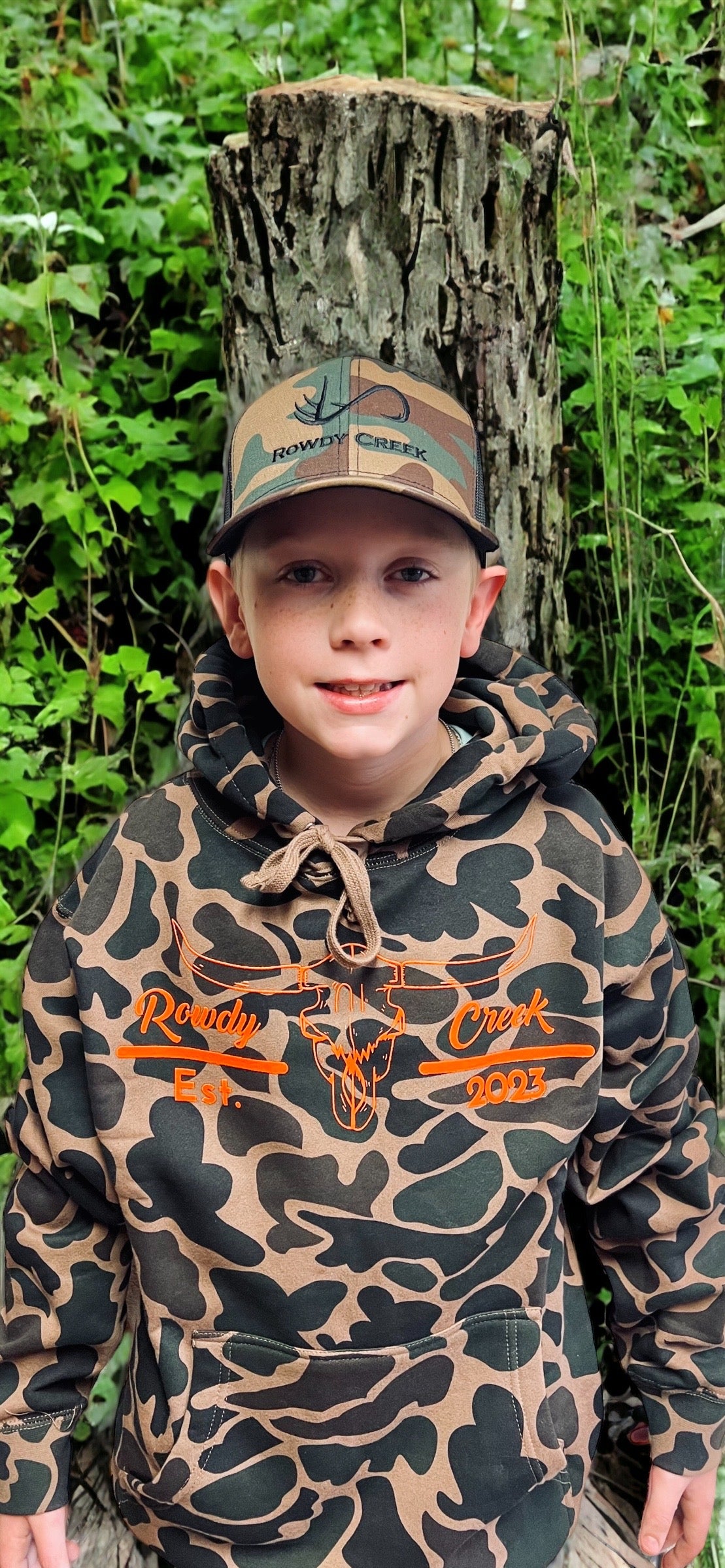 Old School Camo (Duck) Rowdy Creek Hoodies - Main Image