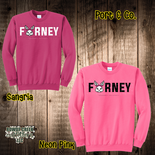 Pink Out Rabbits Crewneck