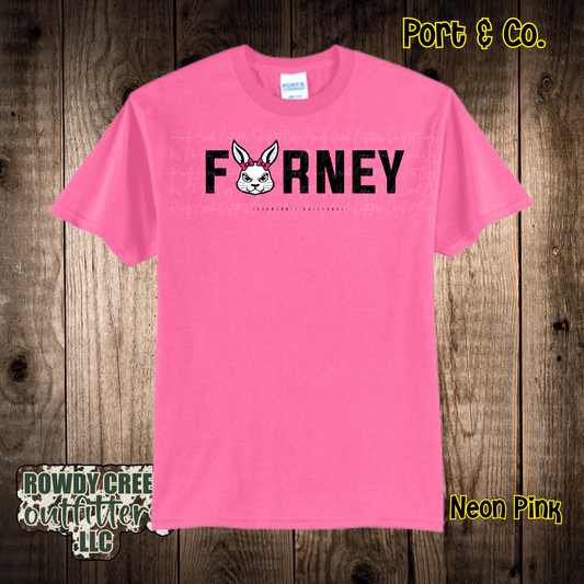 Port & Co Rabbits Pink Out Tshirt