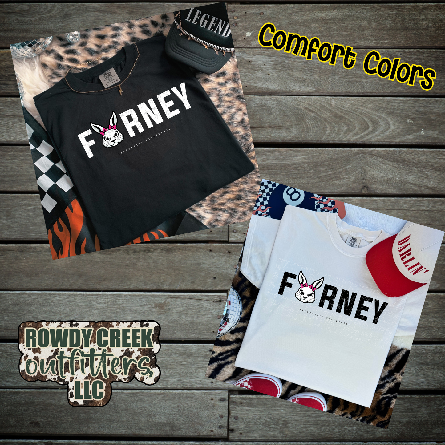 Comfort Colors Rabbits Pink Out