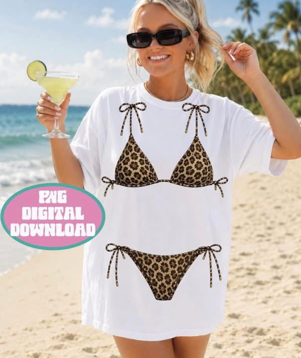 Bikini Tee (Leopard)