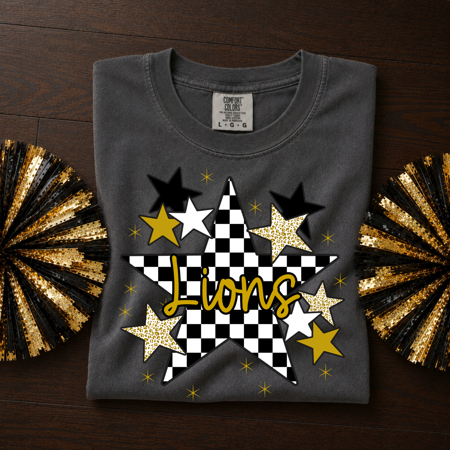 Mascot Checkered Star