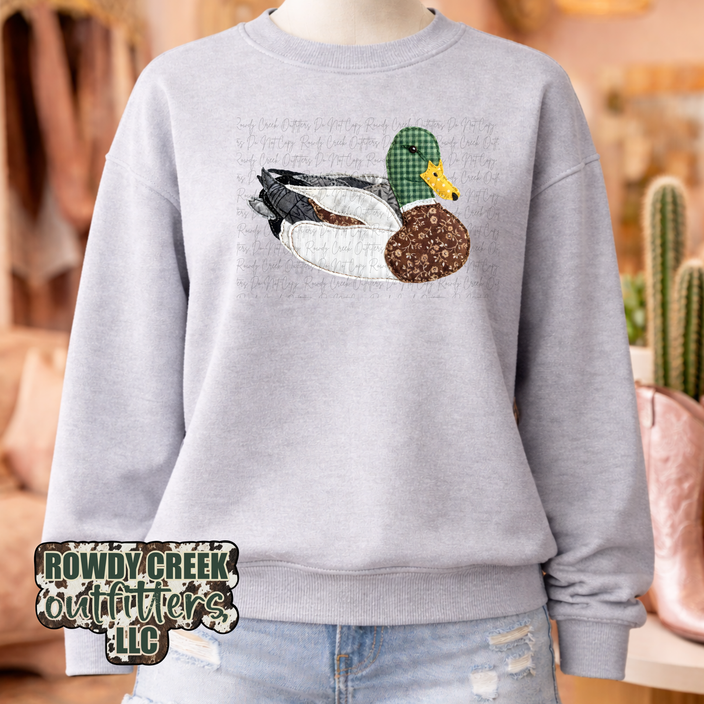 Duck Patchwork Sweatshirt