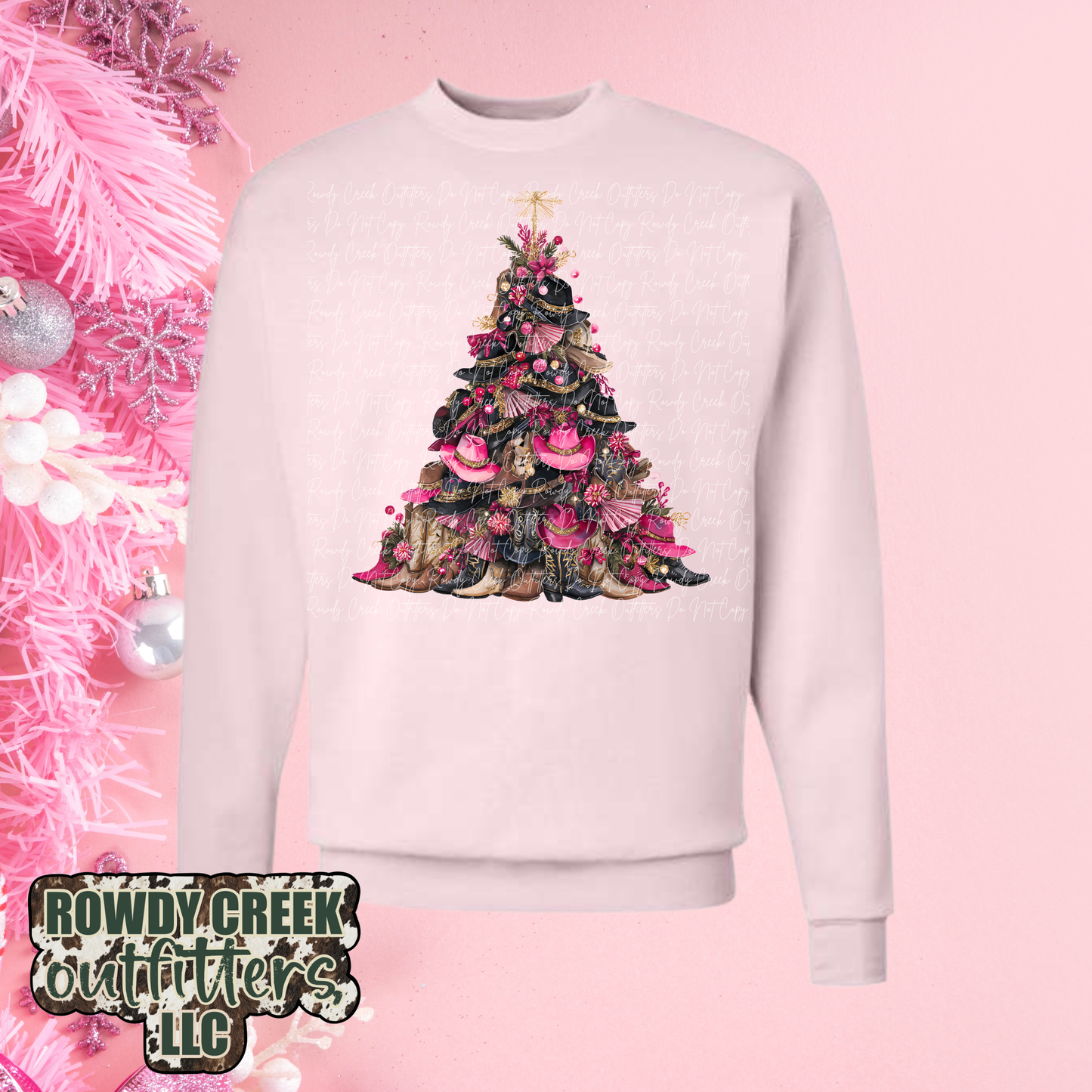 Pink Christmas Crewneck